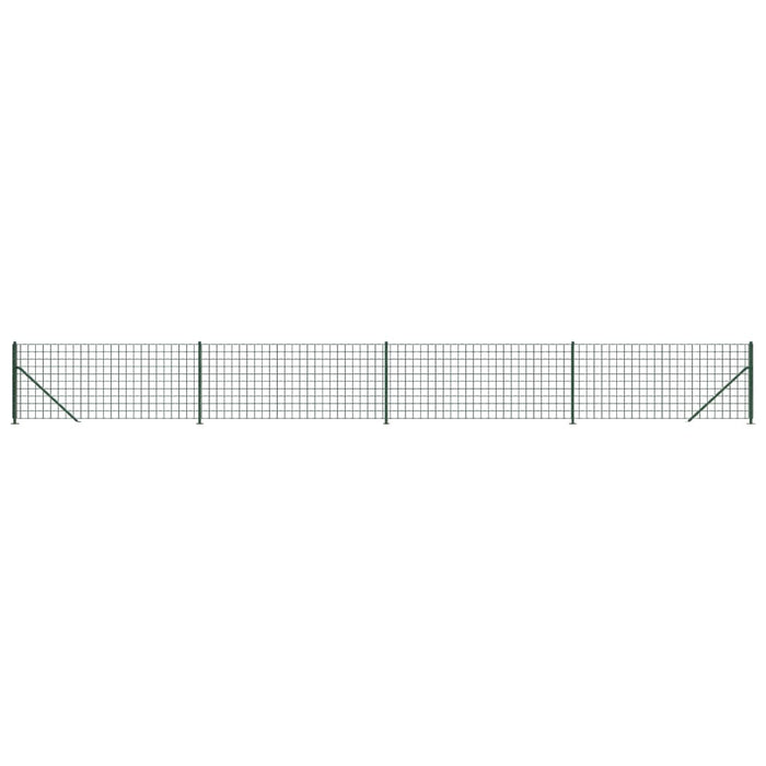 Gard plasă de sârmă cu bordură, verde, 1x10 m - WALTI WALTI