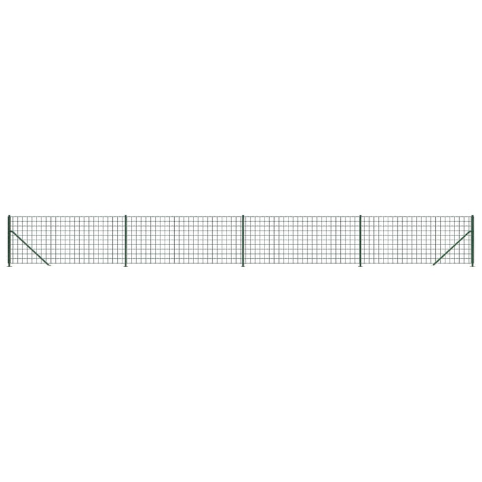 Gard plasă de sârmă cu bordură, verde, 1,1x10 m - WALTI WALTI