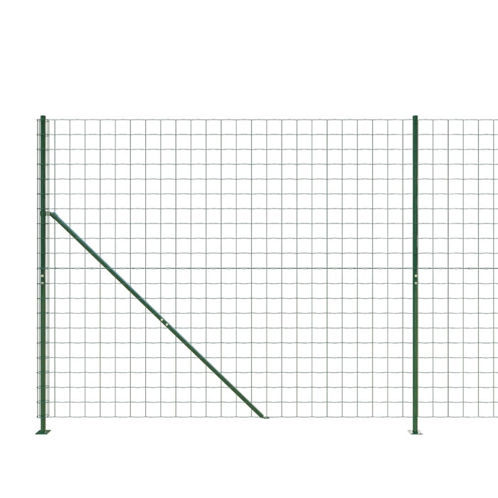 Gard plasă de sârmă cu bordură, verde, 1,4x10 m WALTI