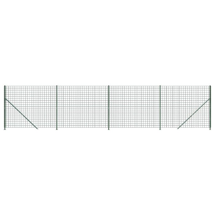 Gard plasă de sârmă cu bordură, verde, 1,6x10 m - WALTI WALTI