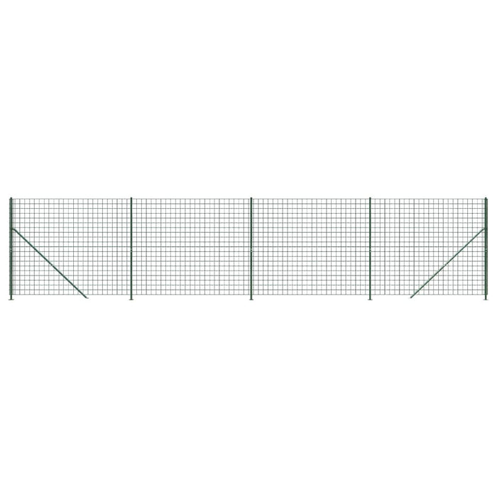 Gard plasă de sârmă cu bordură, verde, 2,2x10 m - WALTI WALTI