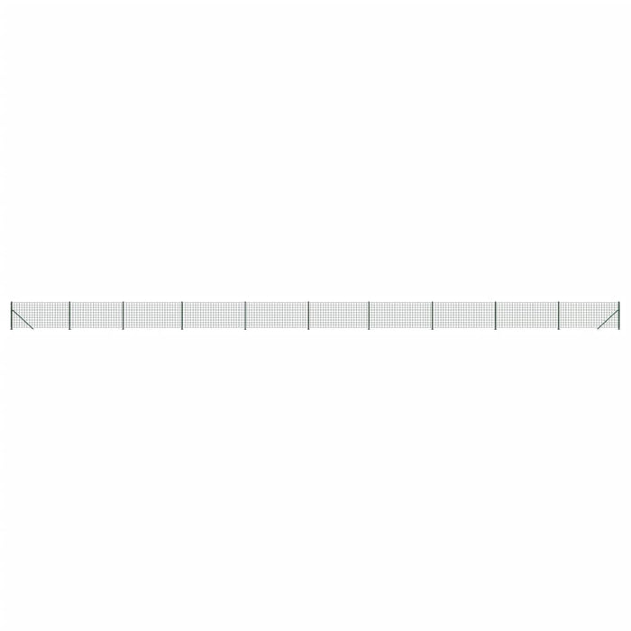 Gard plasă de sârmă cu bordură, verde, 1,1x25 m WALTI
