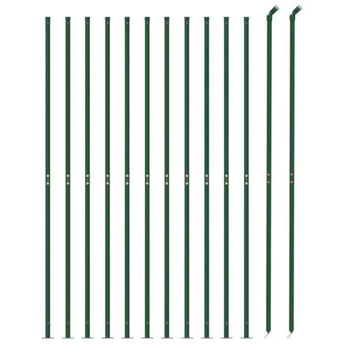 Gard plasă de sârmă cu bordură, verde, 1,1x25 m WALTI