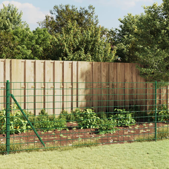 Gard plasă de sârmă cu bordură, verde, 1,1x25 m WALTI