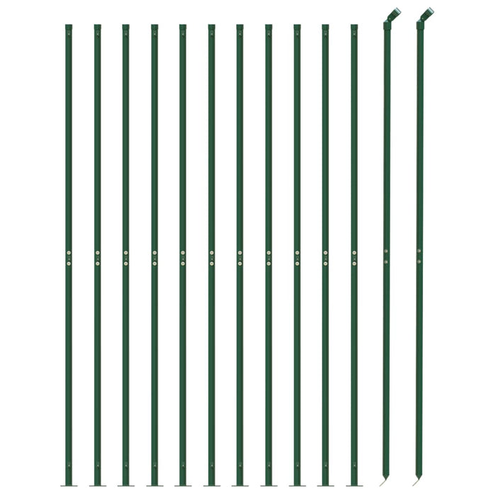 Gard plasă de sârmă cu bordură, verde, 2,2x25 m - WALTI WALTI