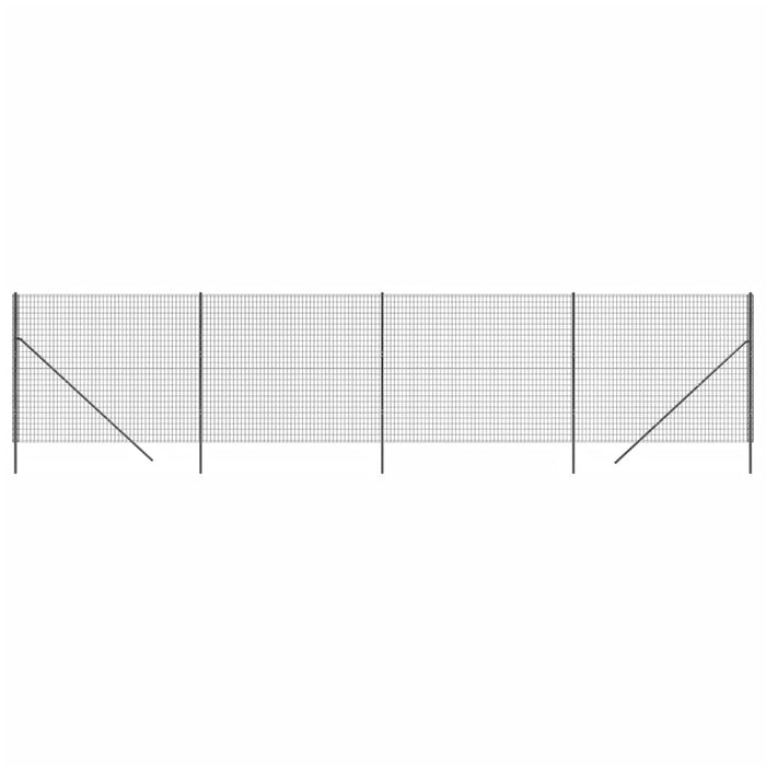 Gard plasă de sârmă, antracit, 1,4x10 m, oțel galvanizat - WALTI WALTI