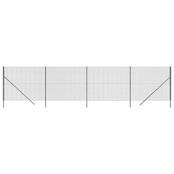 Gard plasă de sârmă, antracit, 1,8x10 m, oțel galvanizat - WALTI WALTI