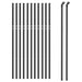 Gard plasă de sârmă, antracit, 0,8x25 m, oțel galvanizat - WALTI WALTI