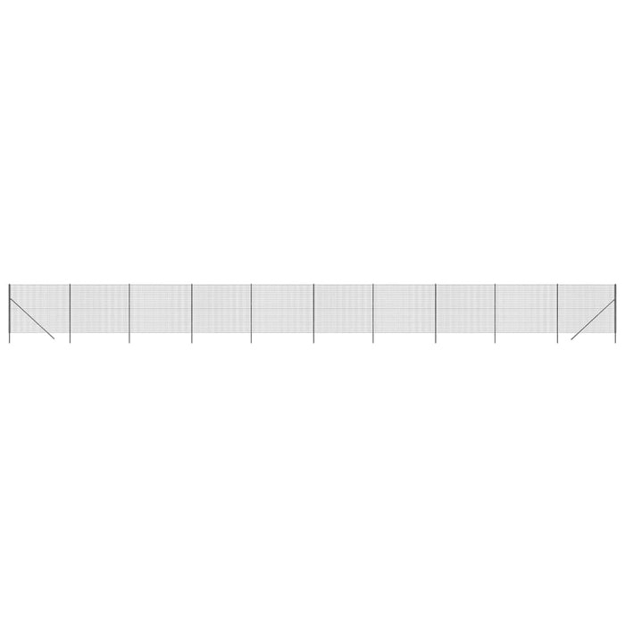 Gard plasă de sârmă, antracit, 1,8x25 m, oțel galvanizat WALTI