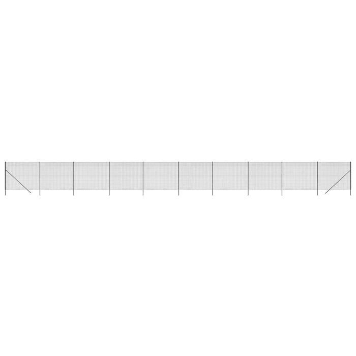 Gard plasă de sârmă, antracit, 2x25 m, oțel galvanizat - WALTI WALTI