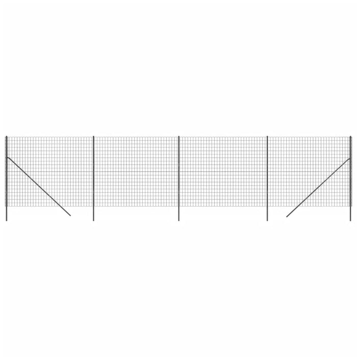 Gard plasă de sârmă, antracit, 1,8x10 m, oțel galvanizat - WALTI WALTI
