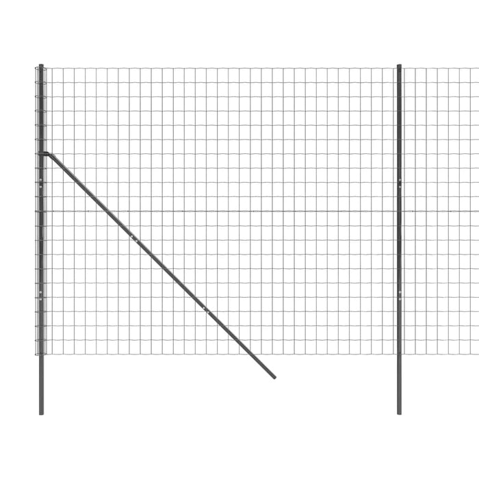 Gard plasă de sârmă, antracit, 1,8x10 m, oțel galvanizat - WALTI WALTI