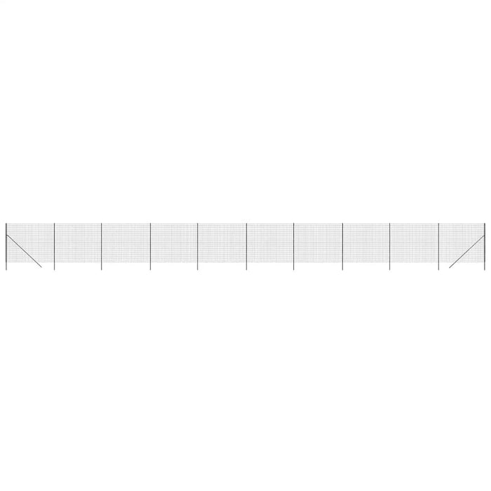 Gard plasă de sârmă, antracit, 2x25 m, oțel galvanizat - WALTI WALTI