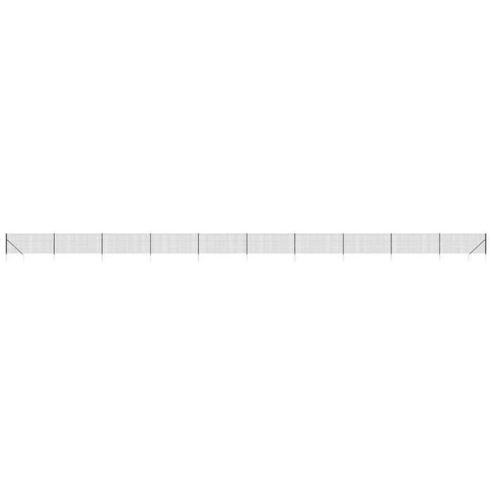 Gard plasă de sârmă cu țăruși de fixare, antracit, 1x25 m - WALTI WALTI
