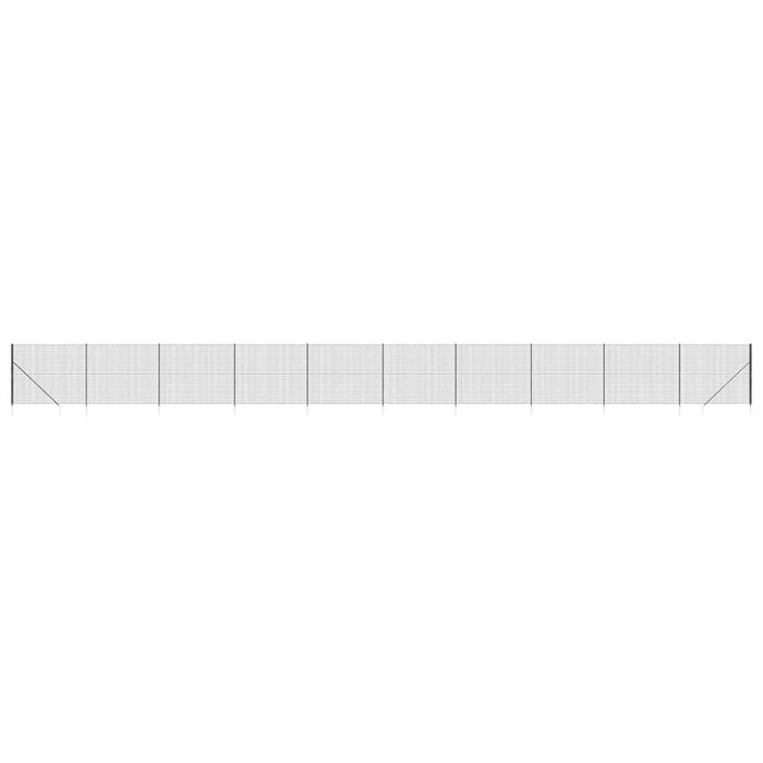 Gard plasă de sârmă cu țăruși de fixare, antracit, 1,8x25 m WALTI
