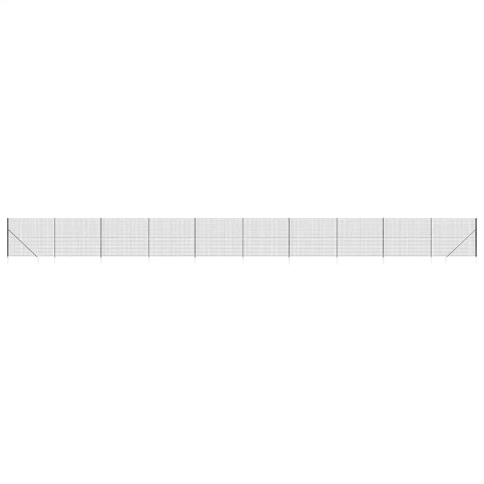 Gard plasă de sârmă cu țăruși de fixare, antracit, 2x25 m WALTI