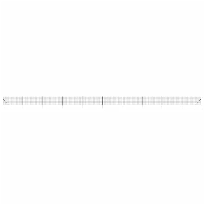 Gard plasă de sârmă cu țăruși de fixare, antracit, 1,1x25 m - WALTI WALTI