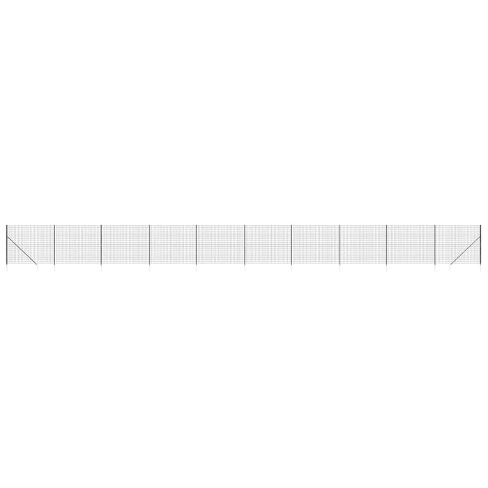 Gard plasă de sârmă cu țăruși de fixare, antracit, 1,4x25 m - WALTI WALTI