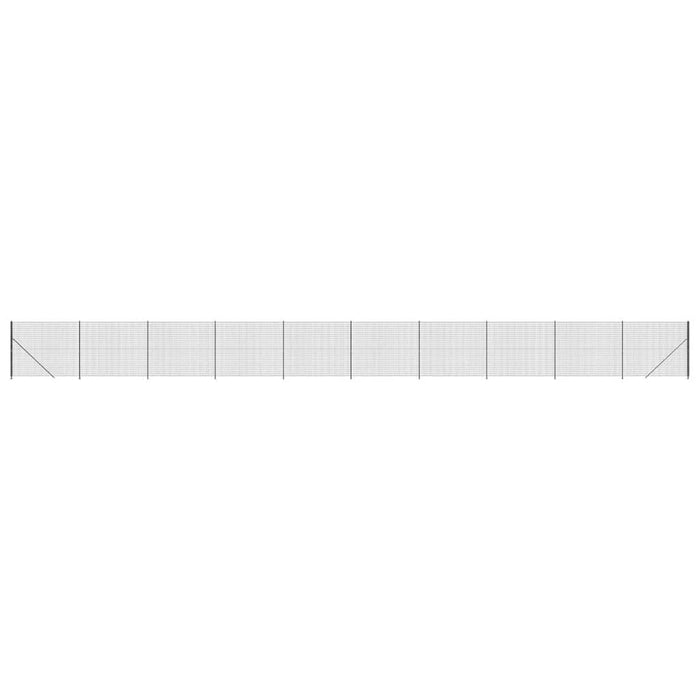 Gard plasă de sârmă cu bordură, antracit, 1,6x25 m - WALTI WALTI