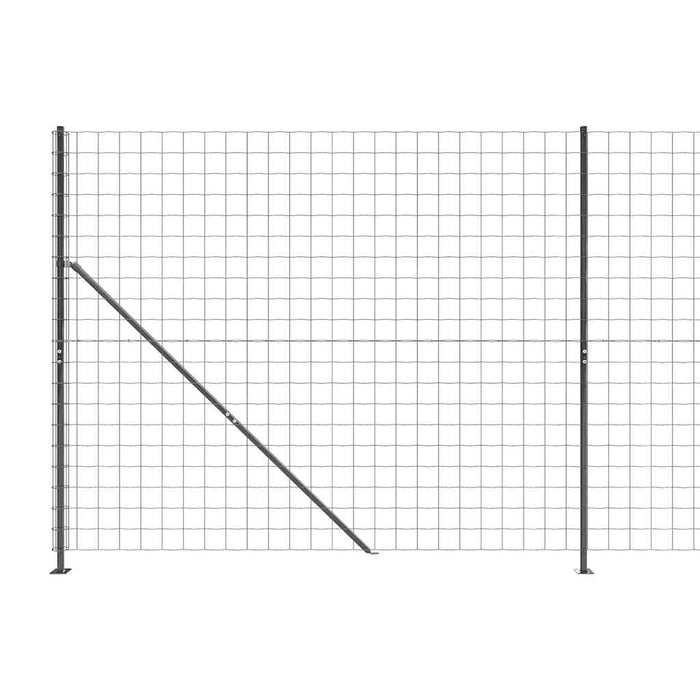 Gard plasă de sârmă cu bordură, antracit, 1,4x10 m - WALTI WALTI