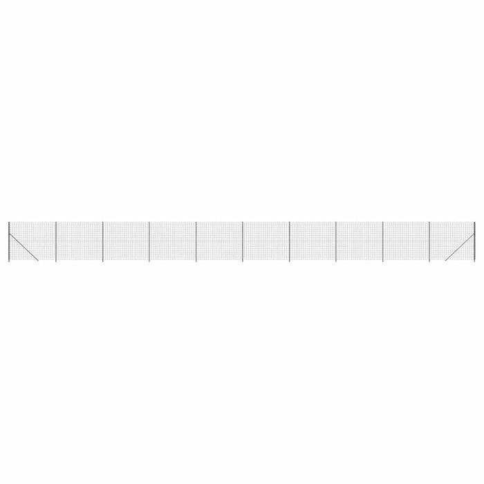 Gard plasă de sârmă cu bordură, antracit, 1,6x25 m - WALTI WALTI