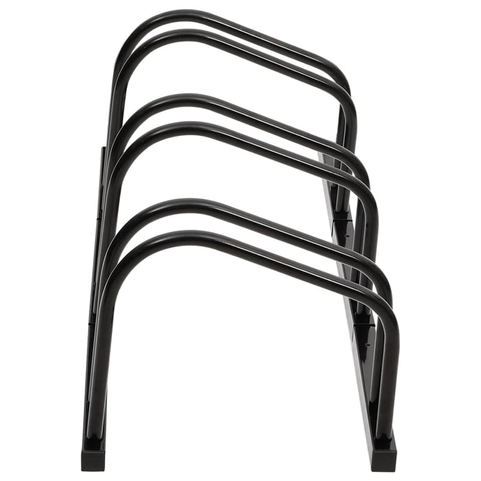 Suport pentru biciclete, pentru 3 biciclete, negru, oțel - WALTI WALTI