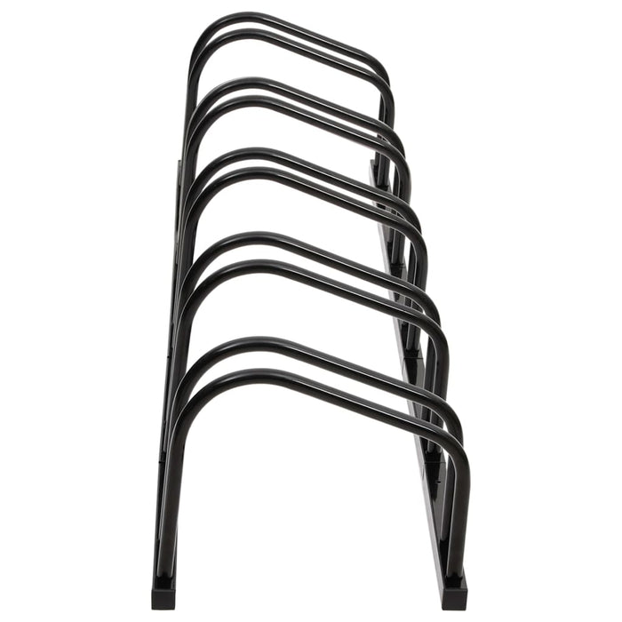 Suport de biciclete, pentru 5 biciclete, negru, oțel - WALTI WALTI