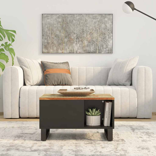 Măsuță de cafea, 60x50x35 cm, lemn masiv recuperat - WALTI WALTI