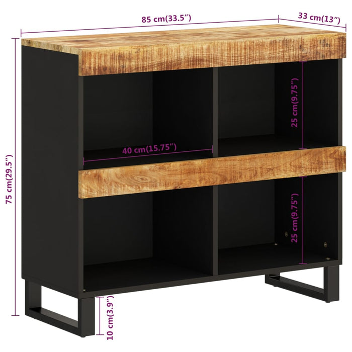 Dulap lateral, 85x33x75 cm, lemn masiv de mango - WALTI WALTI