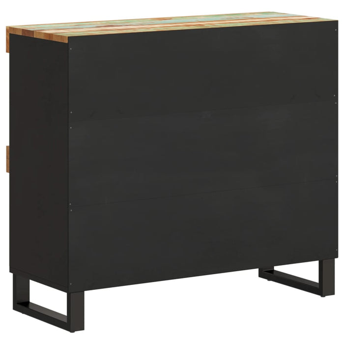 Dulap lateral, 85x33x75 cm, lemn masiv recuperat - WALTI WALTI