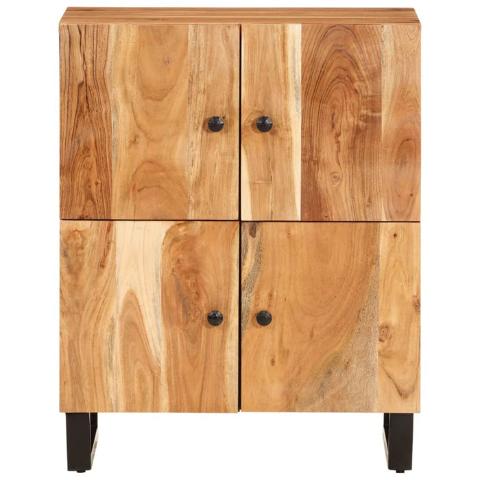 Servantă cu 4 uși, 60x33x75 cm, lemn masiv de acacia - WALTI WALTI