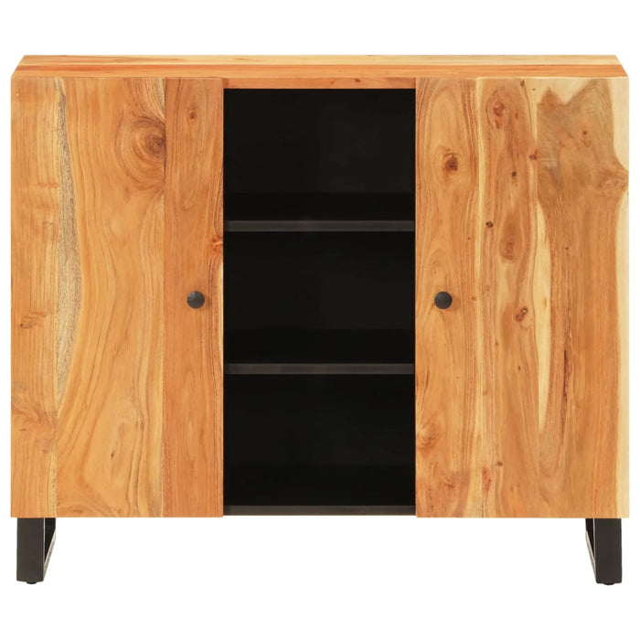 Servantă cu 2 uși, 90x33x75 cm, lemn masiv de acacia WALTI