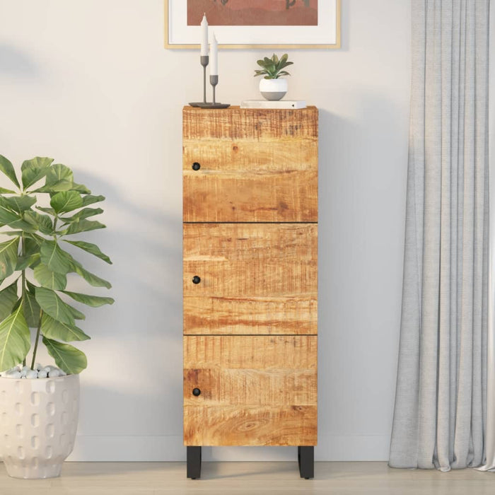 Dulap înalt cu 3 uși, 40x33x110 cm, lemn masiv mango și fier WALTI