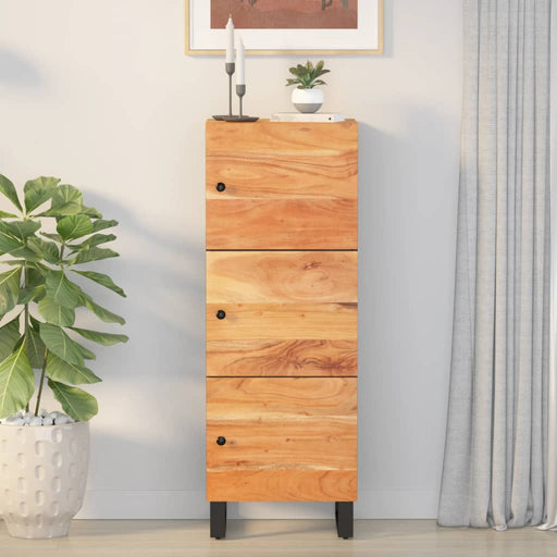 Dulap înalt cu 3 uși, 40x33x110 cm, lemn masiv de acacia & fier - WALTI WALTI