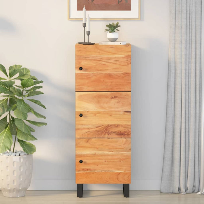 Dulap înalt cu 3 uși, 40x33x110 cm, lemn masiv de acacia & fier WALTI