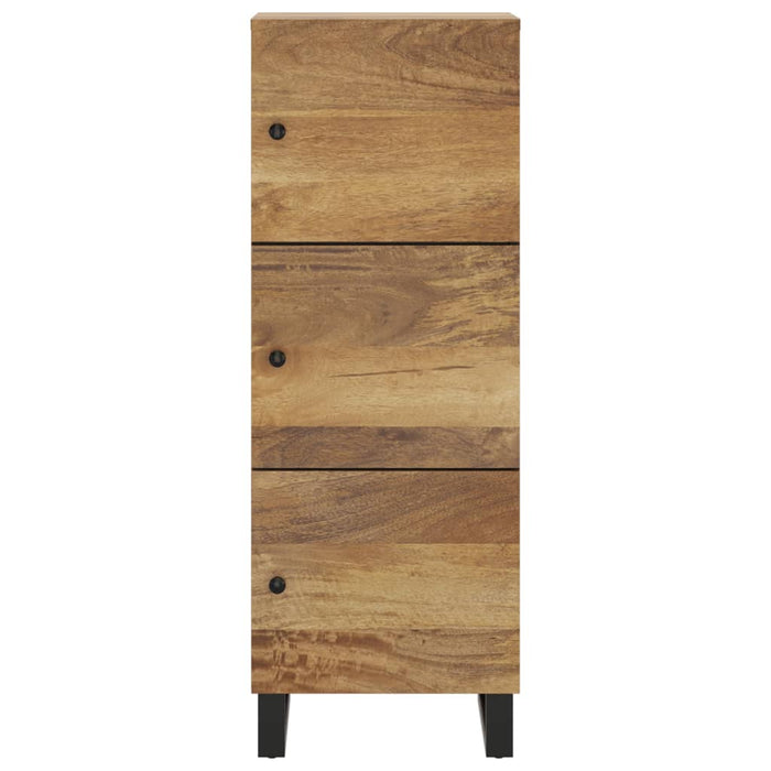 Dulap înalt cu 3 uși, 40x33x110 cm, lemn masiv mango și fier WALTI