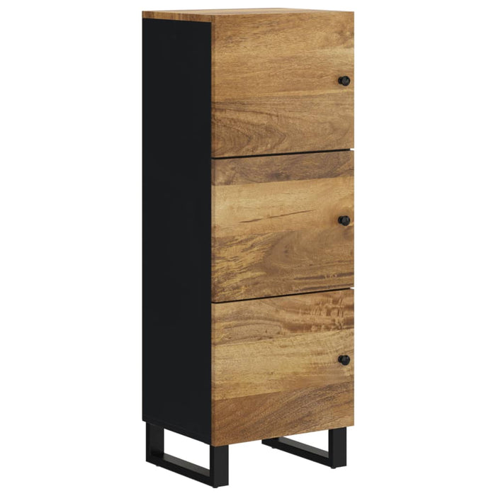 Dulap înalt cu 3 uși, 40x33x110 cm, lemn masiv mango și fier WALTI