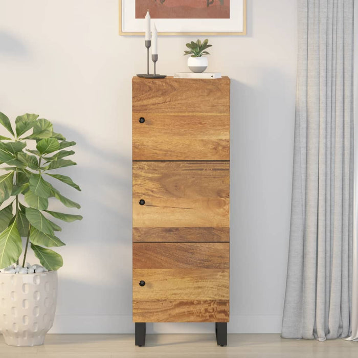 Dulap înalt cu 3 uși, 40x33x110 cm, lemn masiv mango și fier WALTI