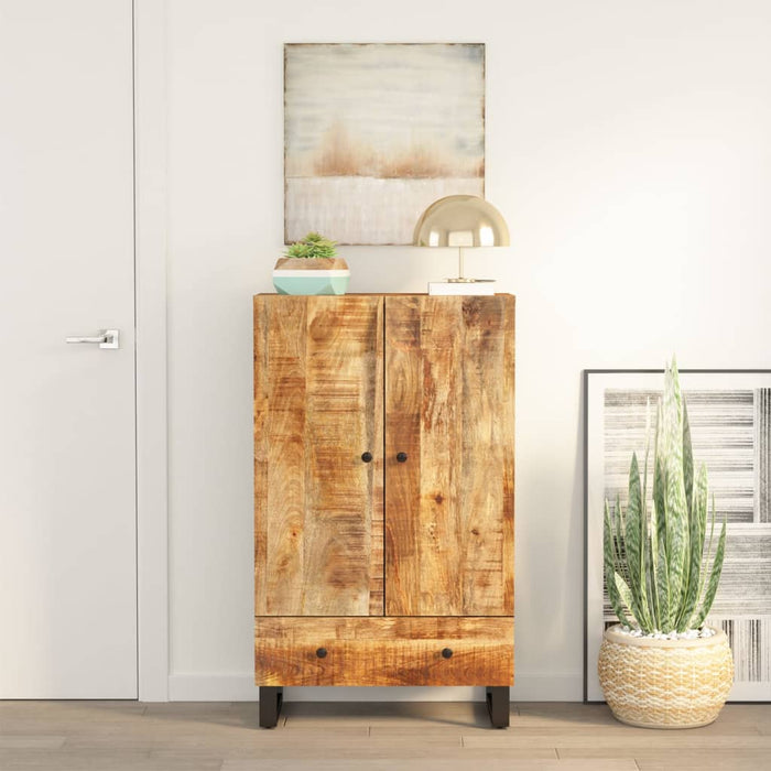 Dulap cu sertar, 60x33x100 cm, lemn masiv mango și fier WALTI