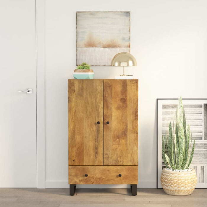 Dulap cu sertar, 60x33x100 cm, lemn masiv mango și fier WALTI