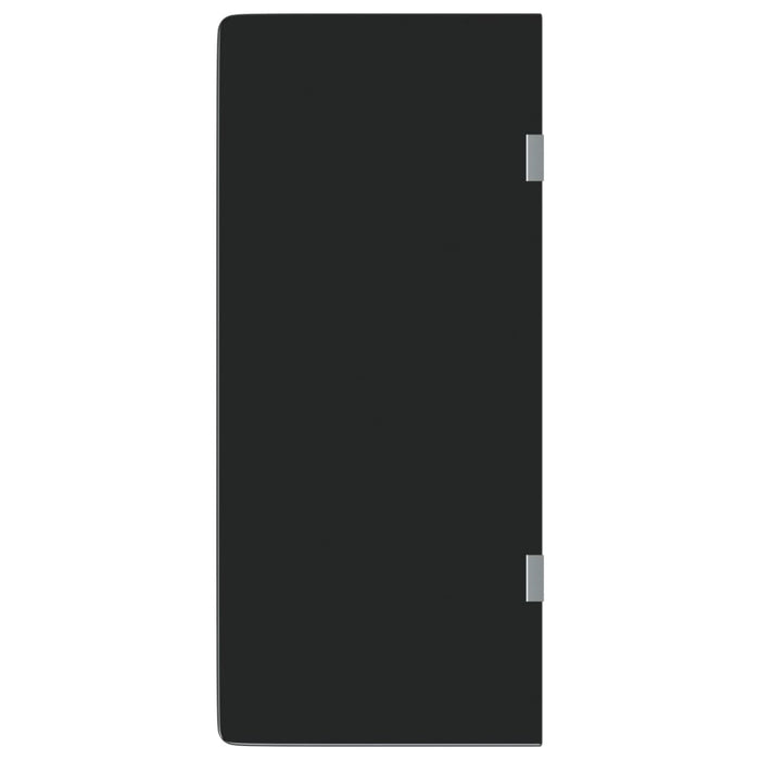 Ecran intimitate pisoar perete negru 90x40cm sticlă securizată - WALTI WALTI