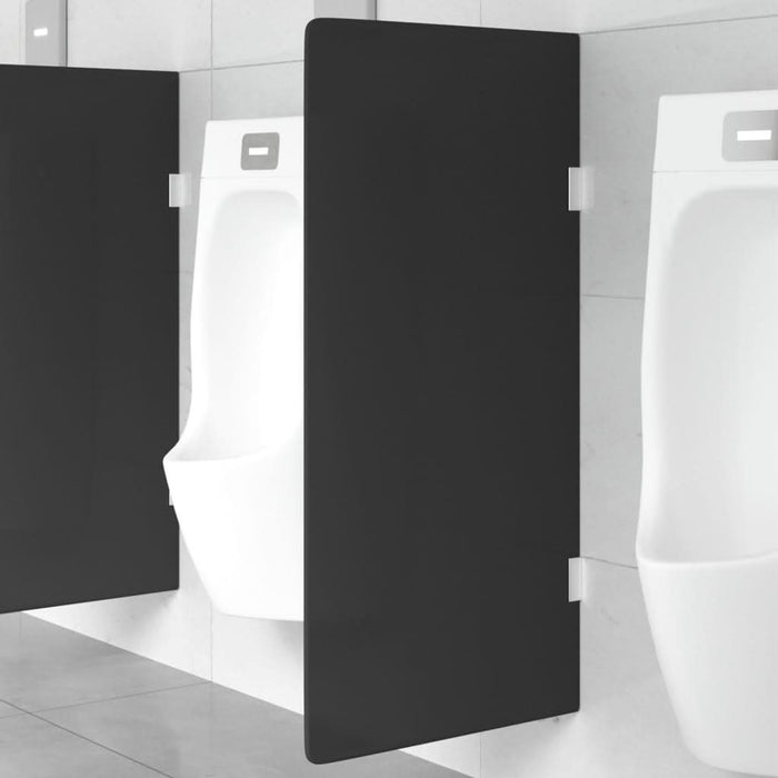 Ecran intimitate pisoar perete negru 90x40cm sticlă securizată - WALTI WALTI