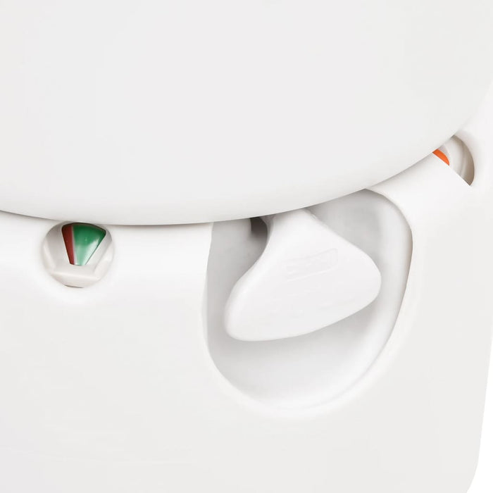 Toaletă de camping integrată, alb, 24+17 L HDPE și oțel - WALTI WALTI