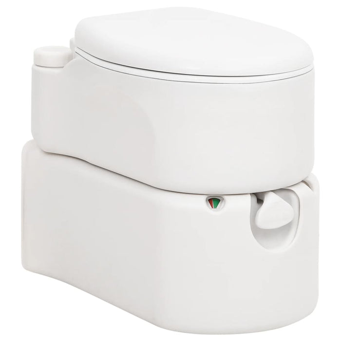 Toaletă de camping integrată, alb, 24+17 L HDPE și email - WALTI WALTI
