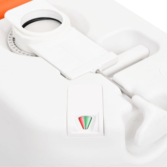 Toaletă de camping integrată, alb, 24+17 L HDPE și email - WALTI WALTI