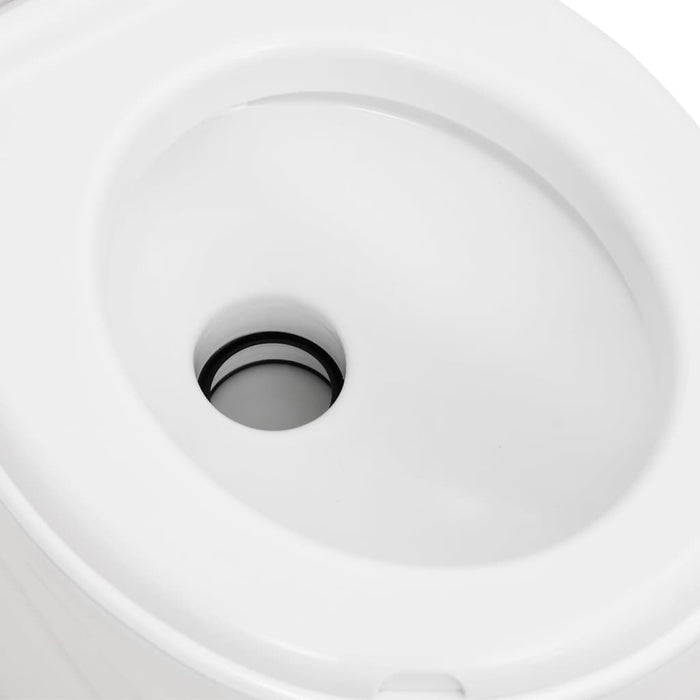 Toaletă de camping integrată, alb, 24+17 L HDPE și email - WALTI WALTI
