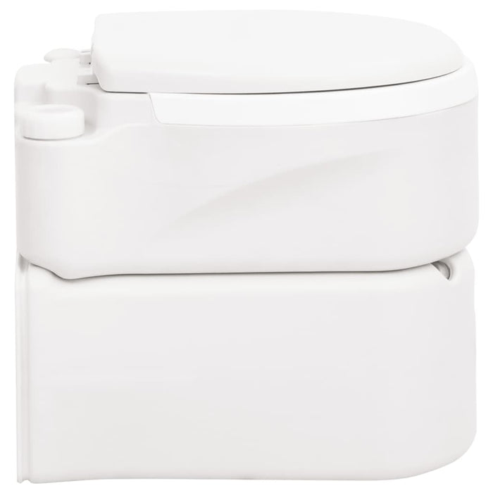 Toaletă de camping integrată, alb, 24+17 L HDPE și PP - WALTI WALTI