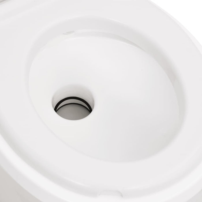 Toaletă de camping integrată, alb, 24+17 L HDPE și PP - WALTI WALTI
