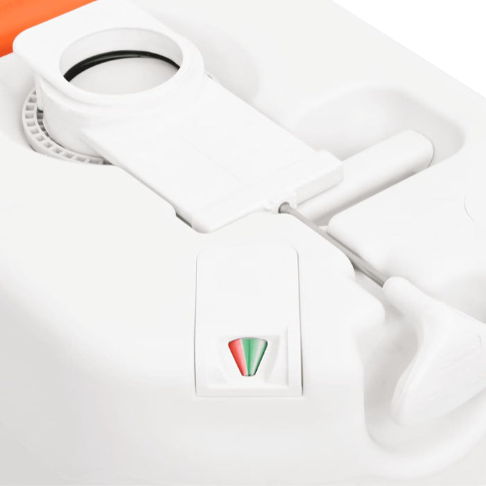 Toaletă de camping integrată, alb, 24+17 L HDPE și PP - WALTI WALTI