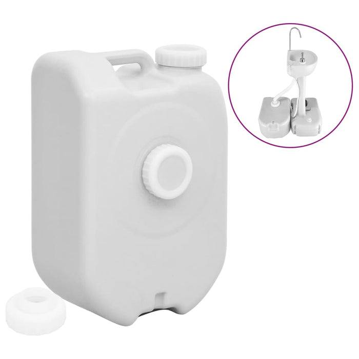 Rezervor de apă portabil cu adaptor, gri, 24 L WALTI